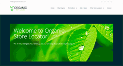 Desktop Screenshot of organicstorelocator.com