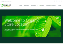 Tablet Screenshot of organicstorelocator.com